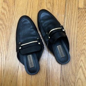 Steve Madden leather loafer mule slide flats size 7.5